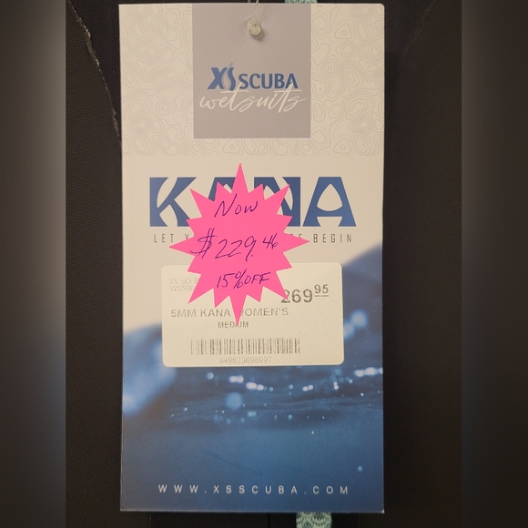 Wet Suit size M women's 5mm Kana/xs scuba - Picture 6 of 8